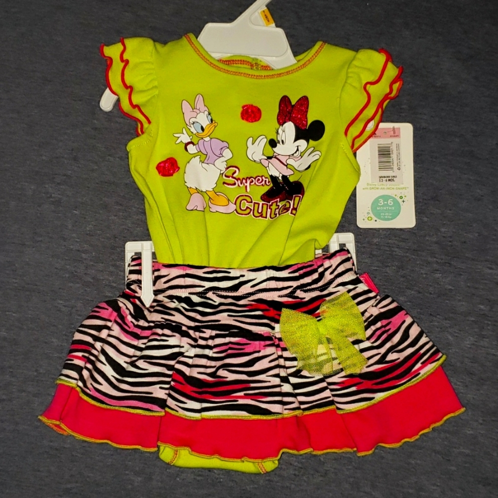 2 piece minnie mouse 3-6 month set